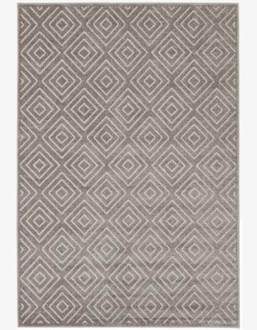 5' 3 x 7' 8 Easy-Clean Modern Indoor / Outdoor Rug