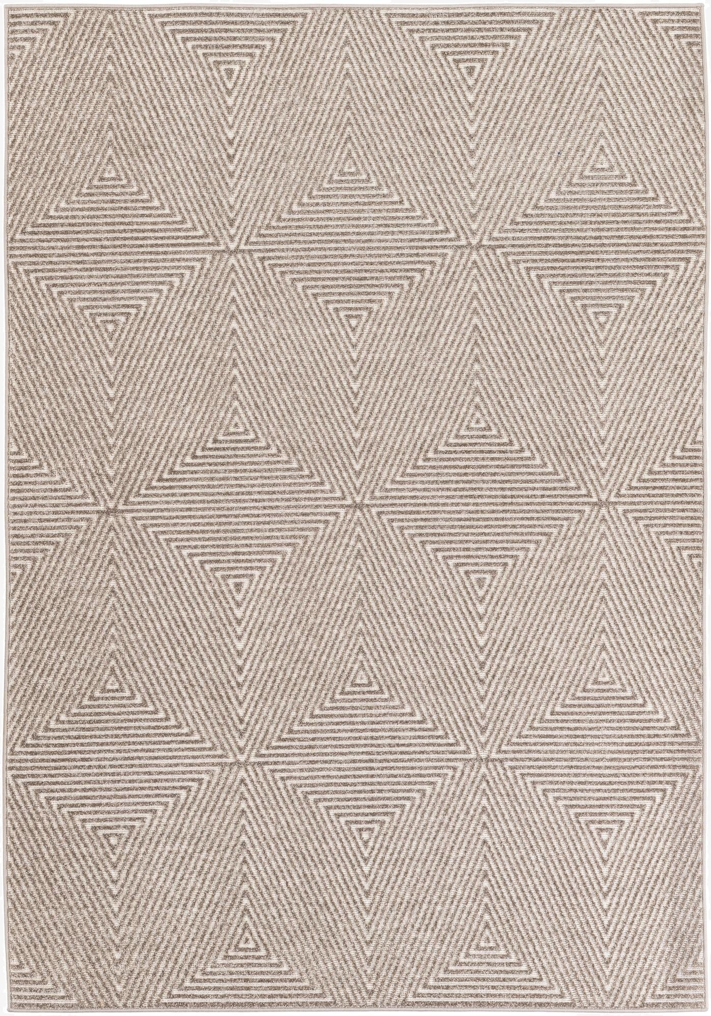5' 3 x 7' 8 Easy-Clean Modern Indoor / Outdoor Rug