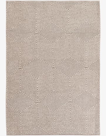 5' 3 x 7' 8 Easy-Clean Modern Indoor / Outdoor Rug