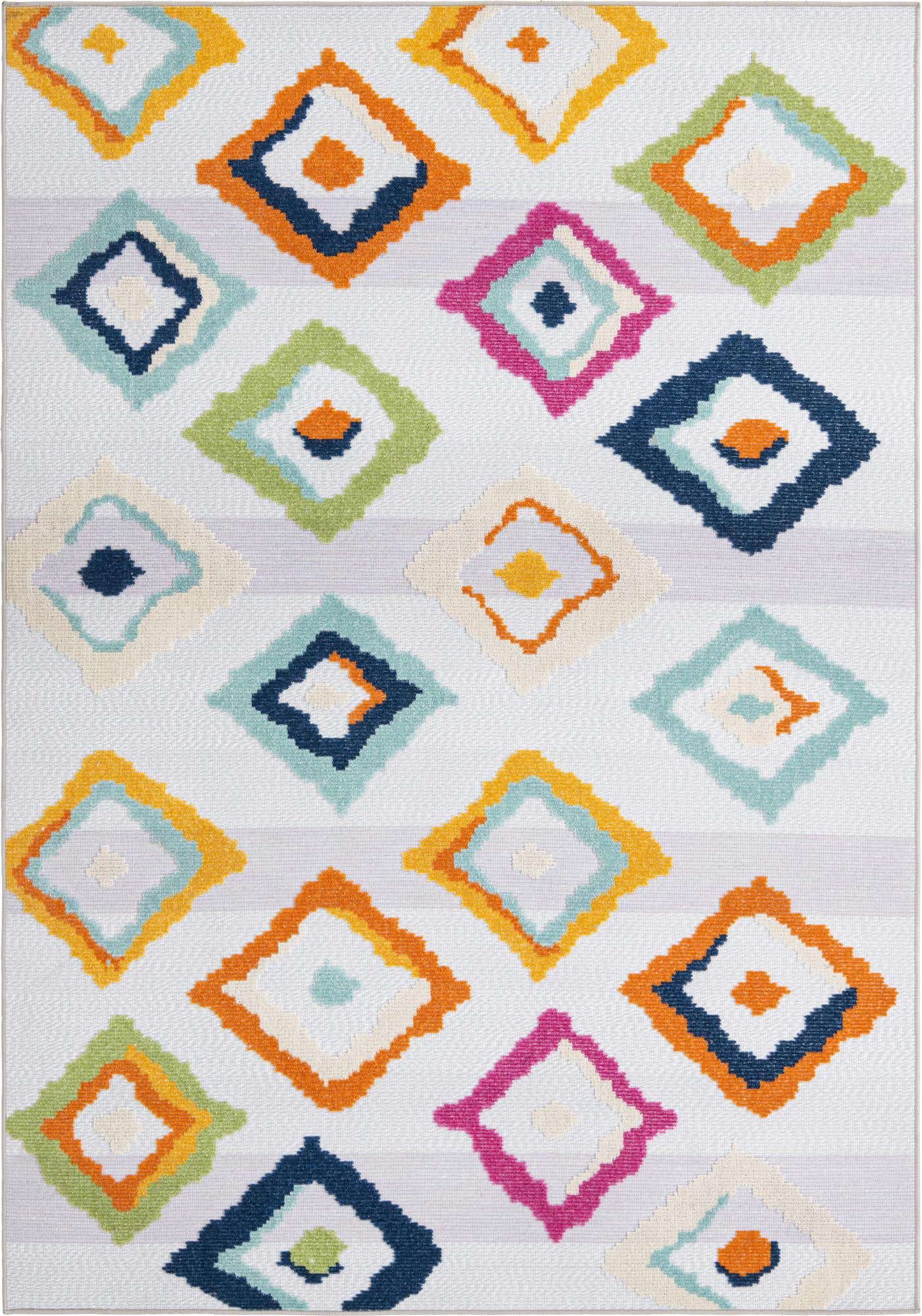 5' 3 x 7' 7 Easy-Clean Indoor / Outdoor Rug