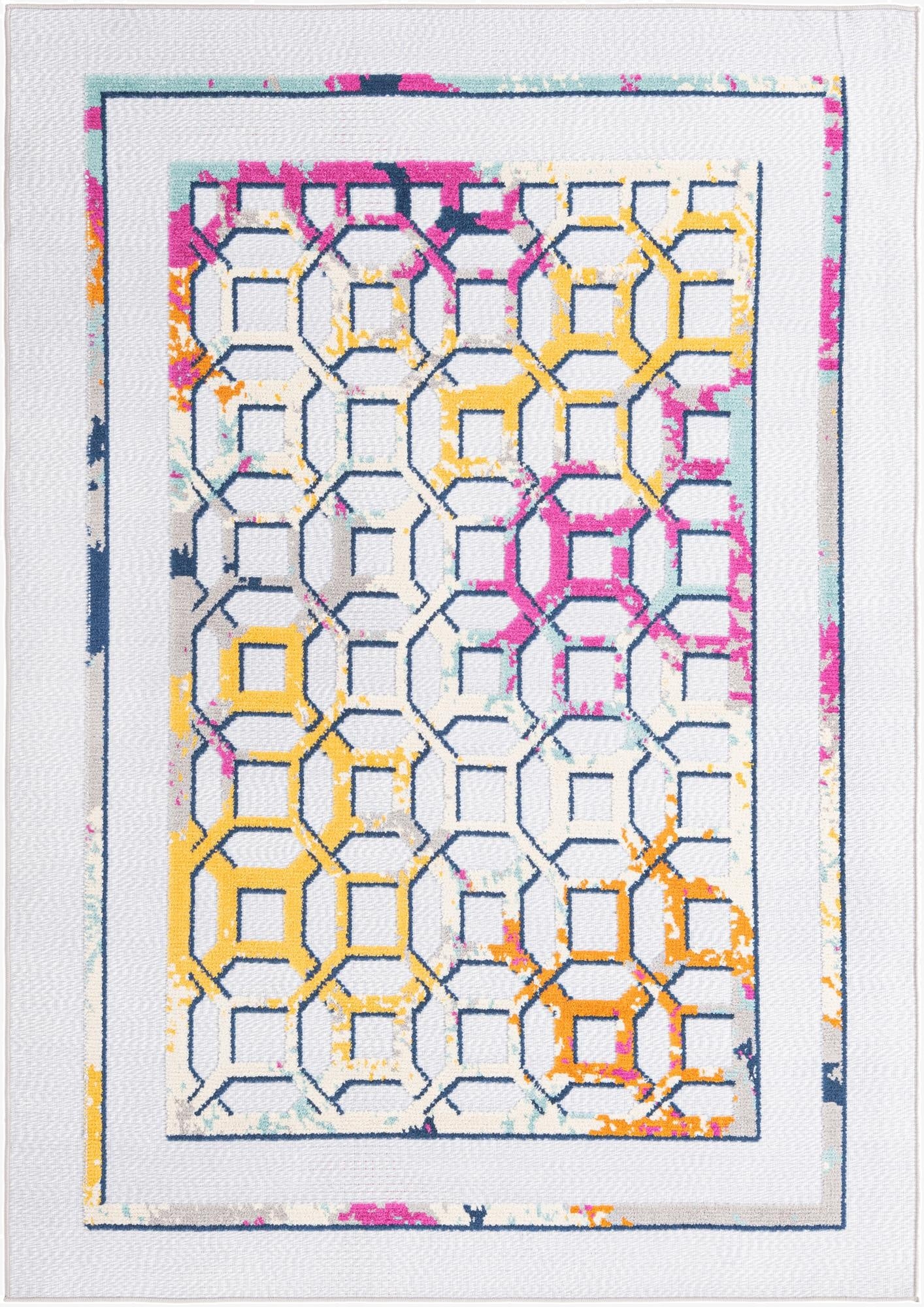 5' 3 x 7' 7  Washable  Indoor / Outdoor Rug