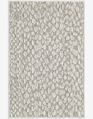 Light Gray Easy-Clean Safari Indoor / Outdoor Rug