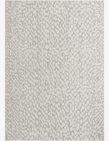 Light Gray Easy-Clean Safari Indoor / Outdoor Rug