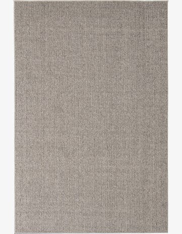 Light Gray Easy-Clean Solid Indoor / Outdoor Rug