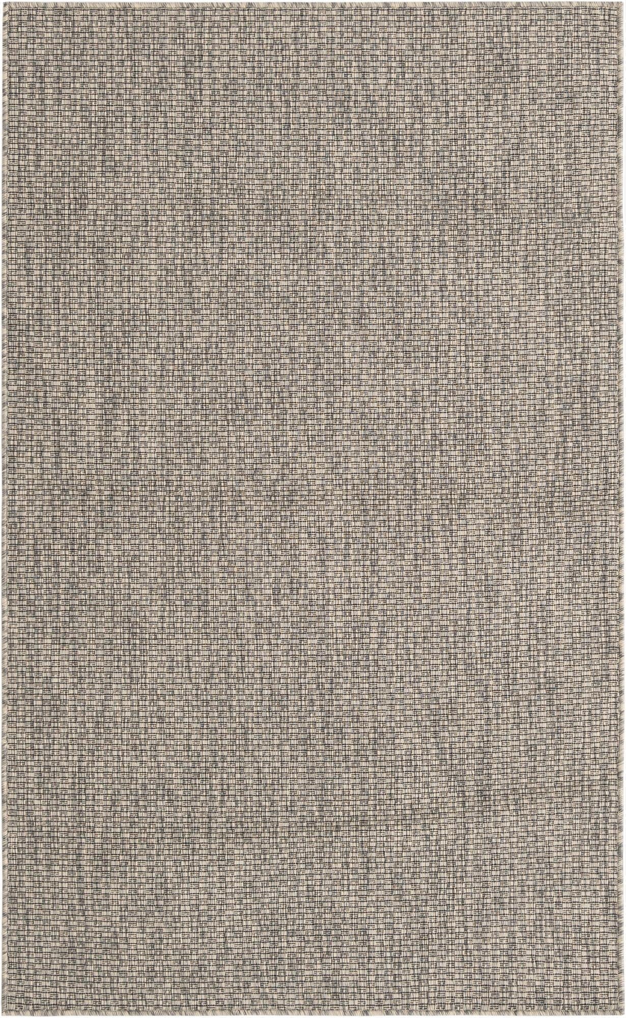 3' 7 x 6'  Washable Solid Indoor / Outdoor Rug
