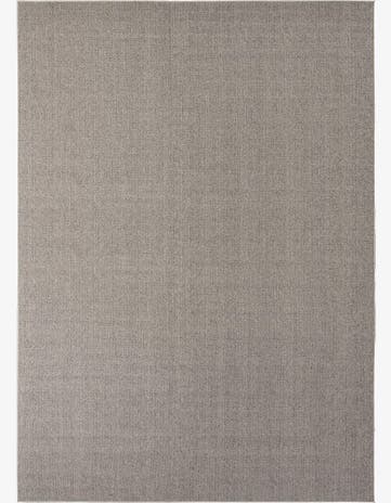 Light Gray Easy-Clean Solid Indoor / Outdoor Rug