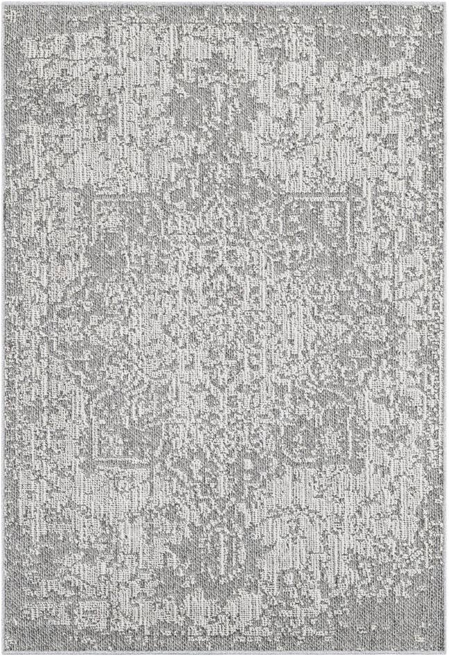 Detail image of 4' 1 x 6' 1 Easy-Clean Traditional Indoor / Outdoor Rug