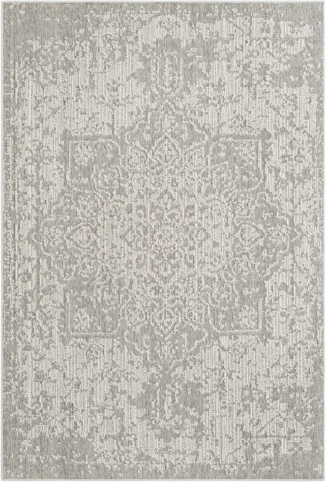 Detail image of 6' 1 x 9' Easy-Clean Traditional Indoor / Outdoor Rug