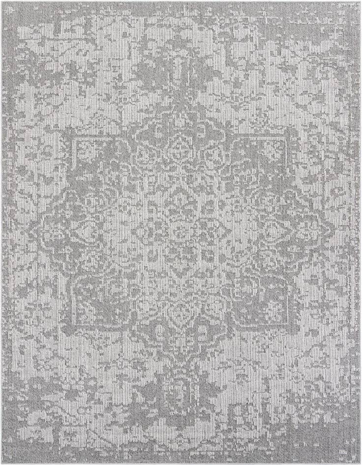 Detail image of 9' x 12' Easy-Clean Traditional Indoor / Outdoor Rug