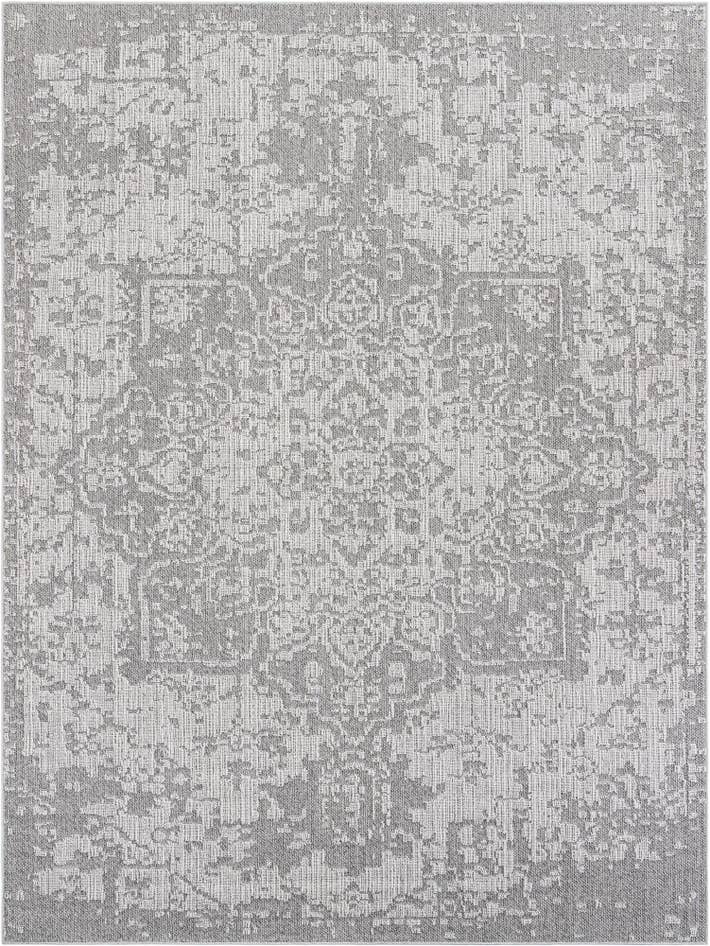Detail image of 9' x 12' Easy-Clean Traditional Indoor / Outdoor Rug