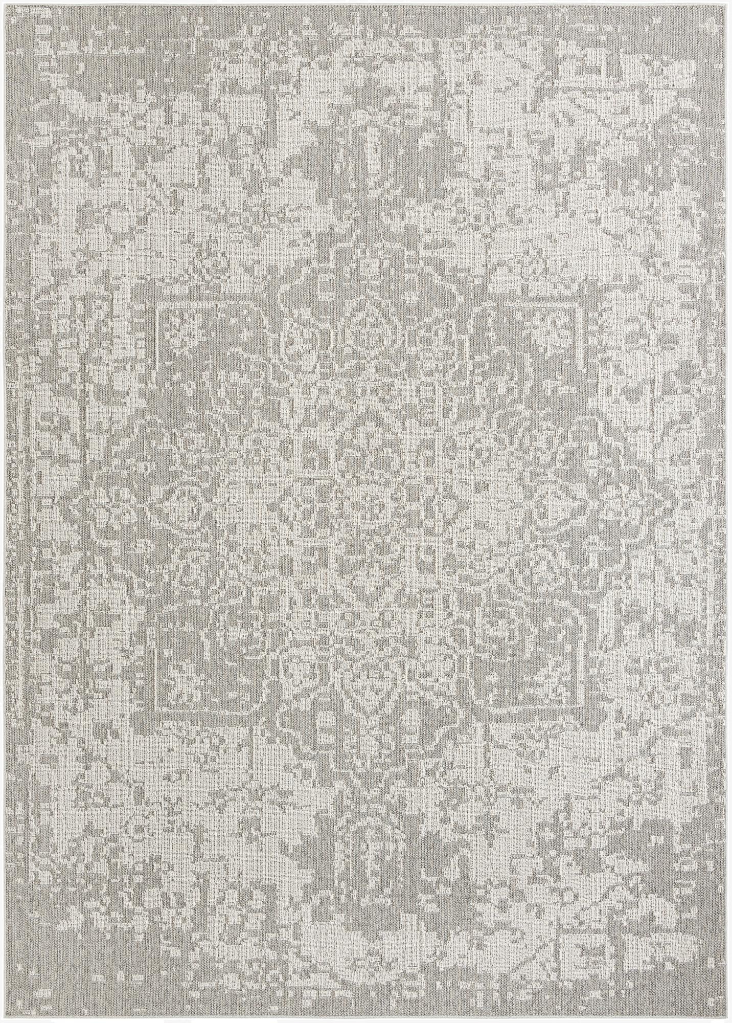 10' x 14' 1  Washable Traditional Indoor / Outdoor Rug