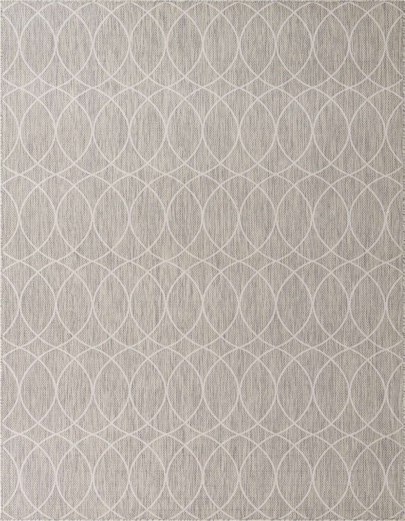 7' 10 x 11' Easy-Clean Trellis Indoor / Outdoor Rug