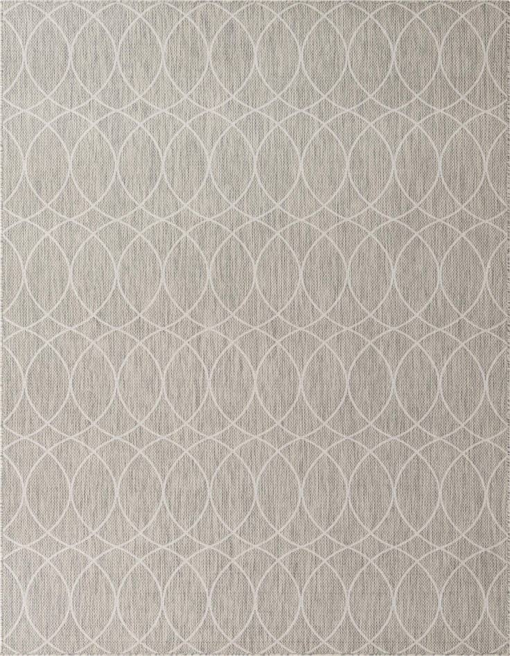 Detail image of 7' 10 x 11' Easy-Clean Trellis Indoor / Outdoor Rug