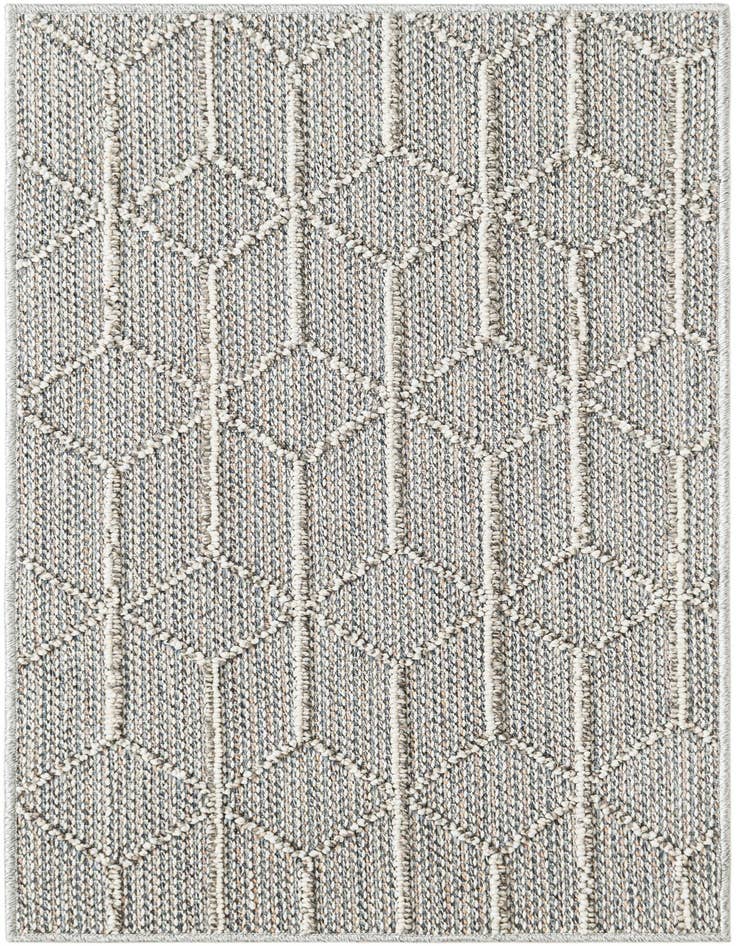 Detail image of 2' x 3' 1 Easy-Clean Trellis Indoor / Outdoor Rug