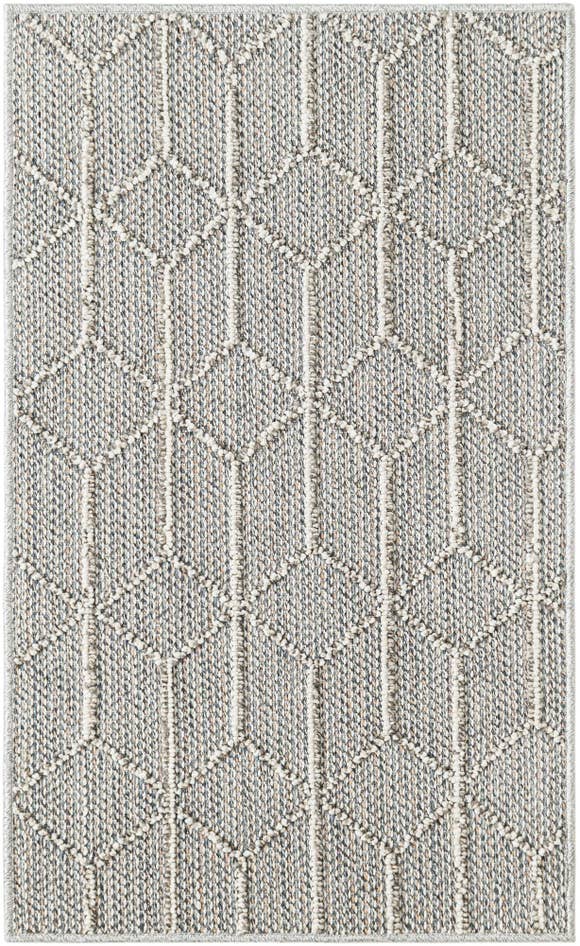 Detail image of 2' x 3' 1 Easy-Clean Trellis Indoor / Outdoor Rug