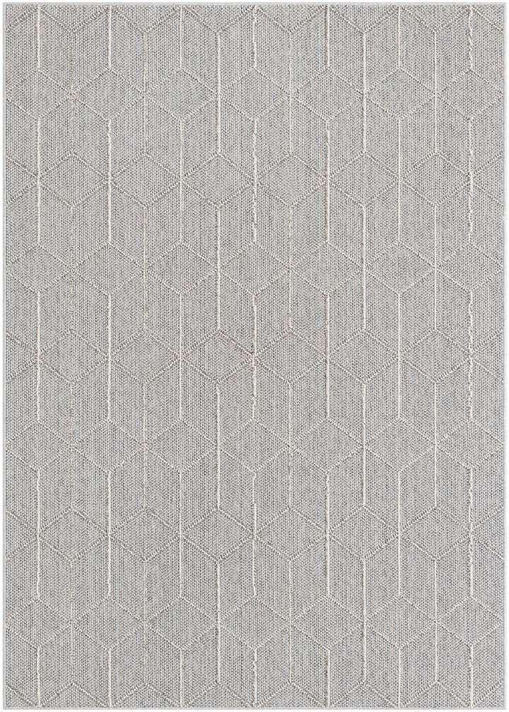 5' 3 x 8' Easy-Clean Trellis Indoor / Outdoor Rug