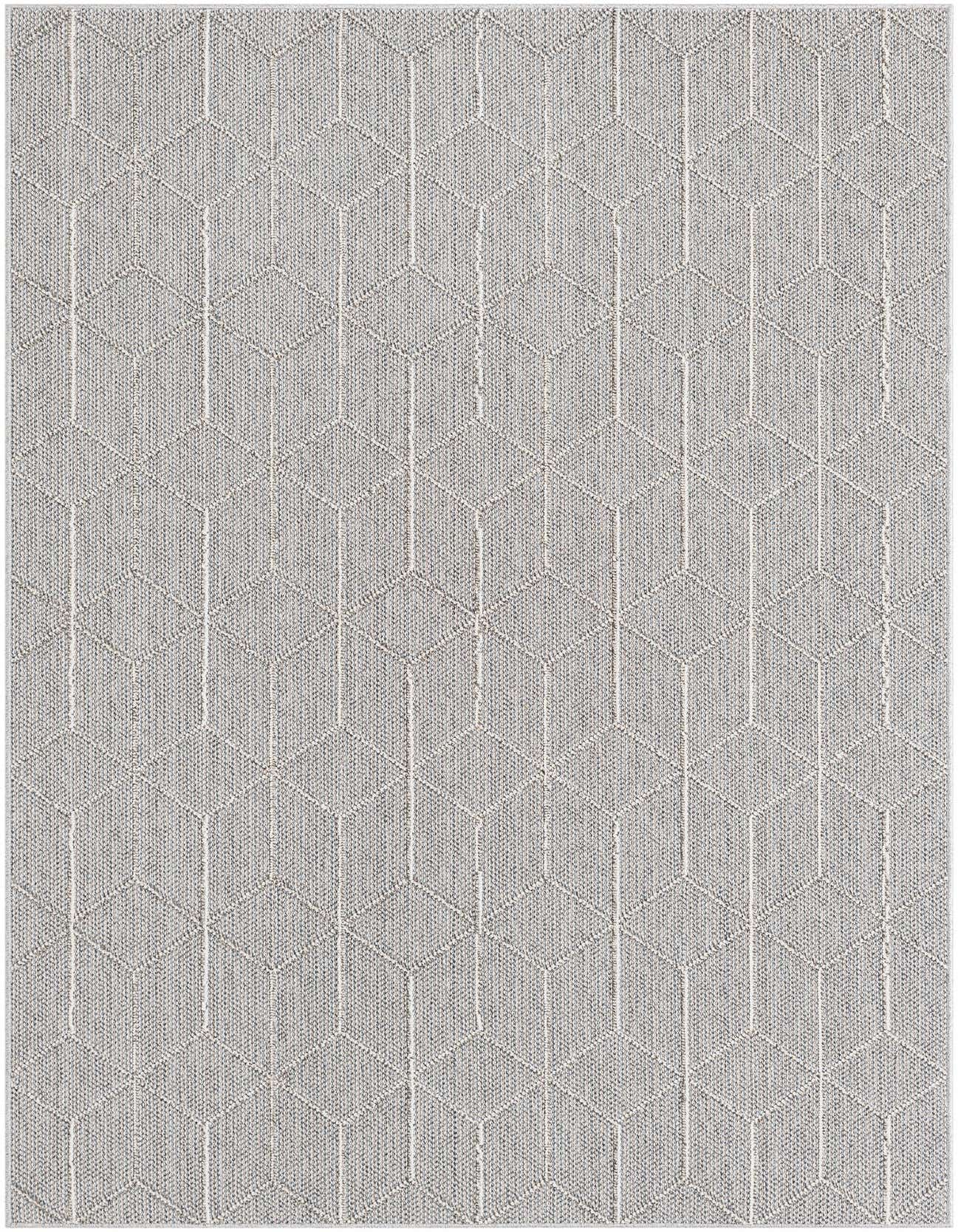 5' 3 x 8' Easy-Clean Trellis Indoor / Outdoor Rug