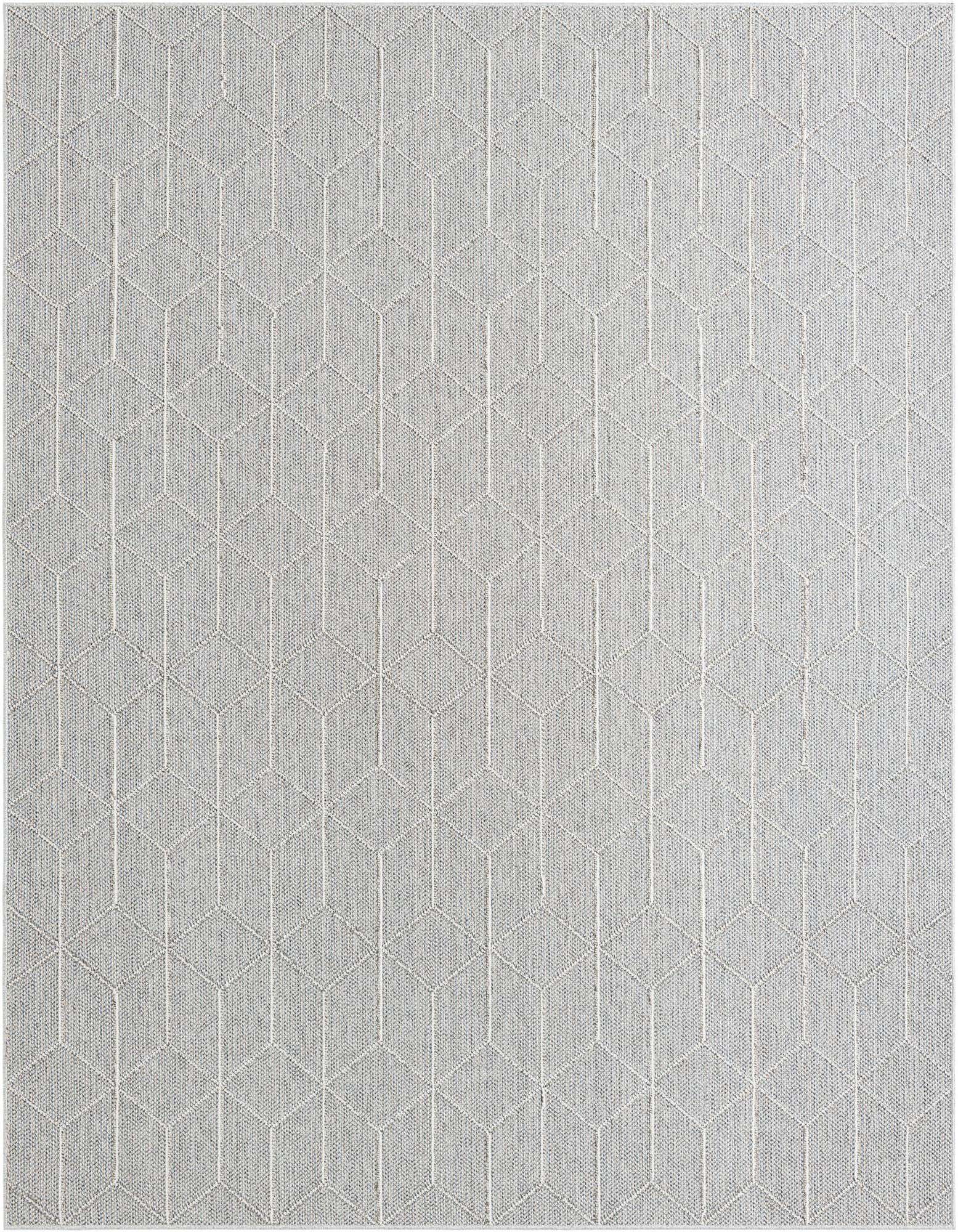 7' 10 x 10' Easy-Clean Trellis Indoor / Outdoor Rug