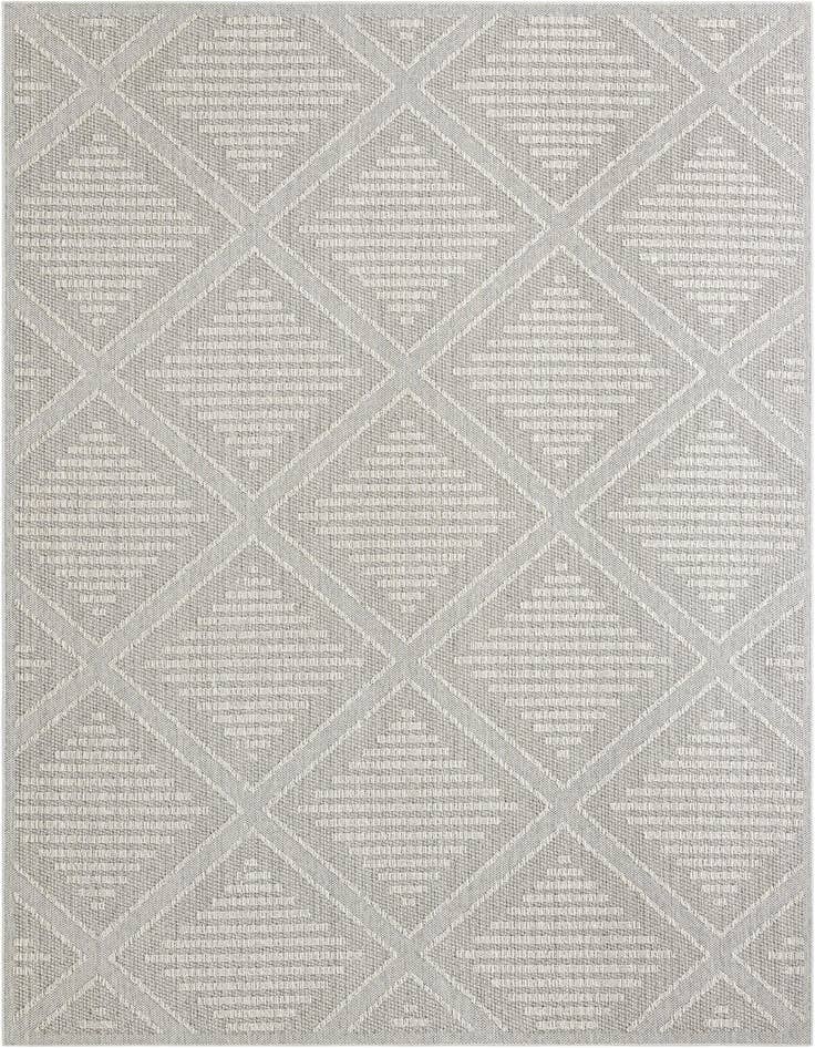 Detail image of 10' x 14' 1 Easy-Clean Trellis Indoor / Outdoor Rug