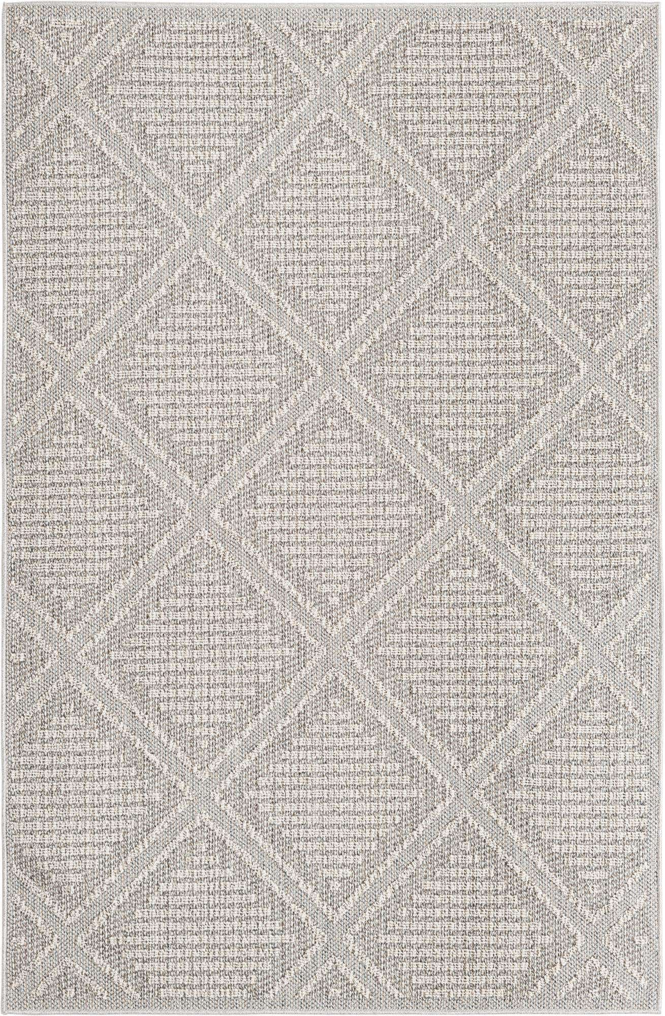 5' 3 x 8' Easy-Clean Trellis Indoor / Outdoor Rug