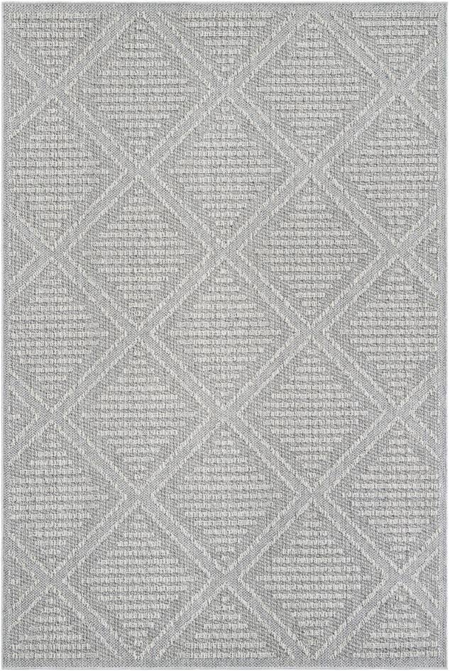 Detail image of 6' 1 x 9' Easy-Clean Trellis Indoor / Outdoor Rug