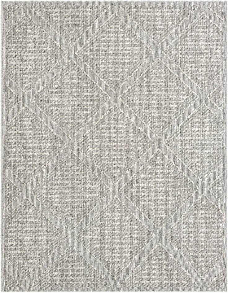 Detail image of 7' 10 x 10' Easy-Clean Trellis Indoor / Outdoor Rug