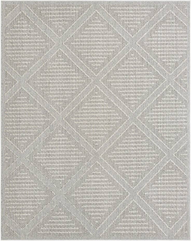 Detail image of 7' 10 x 10' Easy-Clean Trellis Indoor / Outdoor Rug