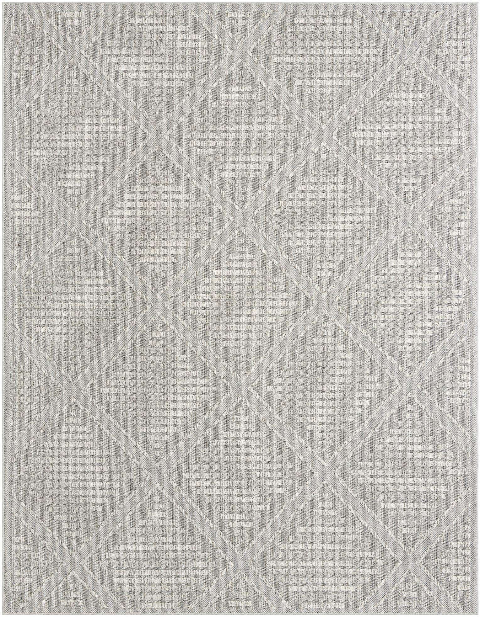9' x 12' Easy-Clean Trellis Indoor / Outdoor Rug