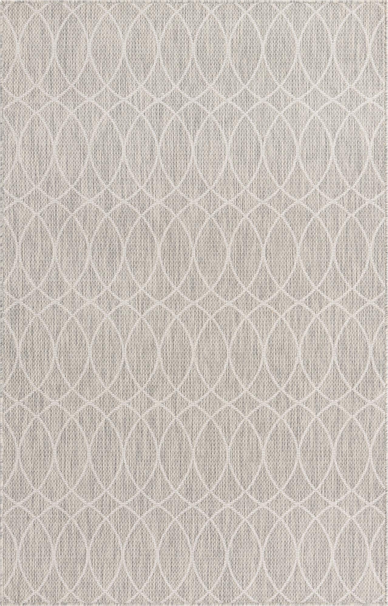 Primary image 5' 3 x 8'  Washable Trellis Indoor / Outdoor Rug