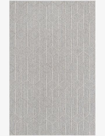 5' 3 x 8' Easy-Clean Trellis Indoor / Outdoor Rug
