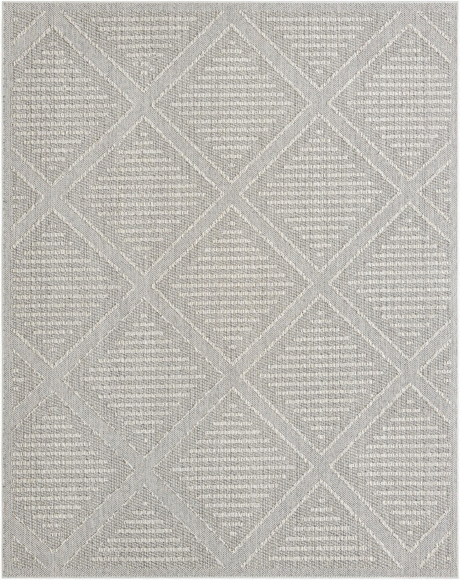 7' 10 x 10'  Washable Trellis Indoor / Outdoor Rug