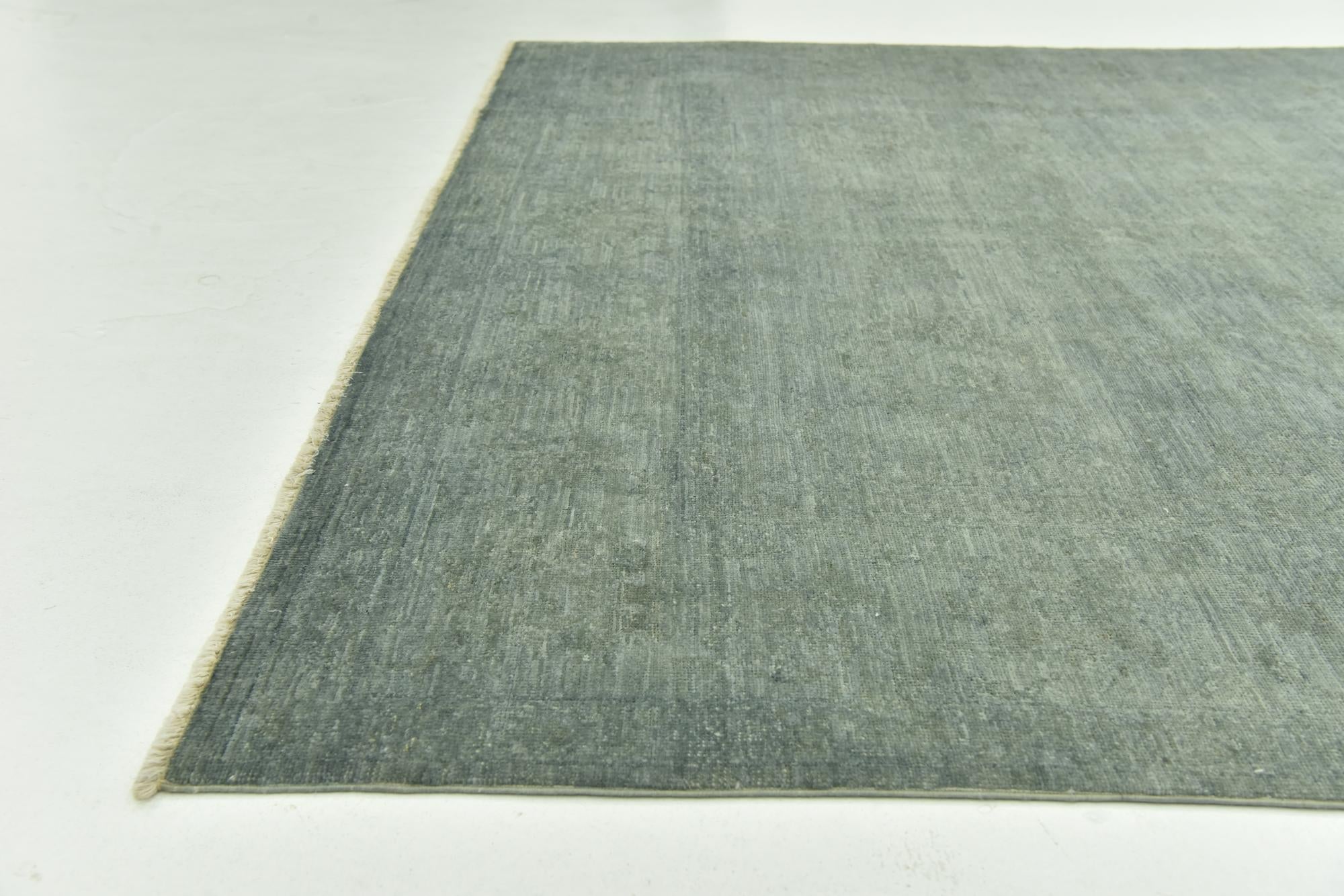 6' 3 x 9' 3 Hand Knotted Over-Dyed Ziegler Rug