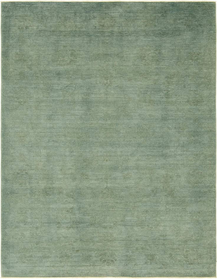 Detail image of 6' 3 x 9' 3 Hand Knotted Over-Dyed Ziegler Rug