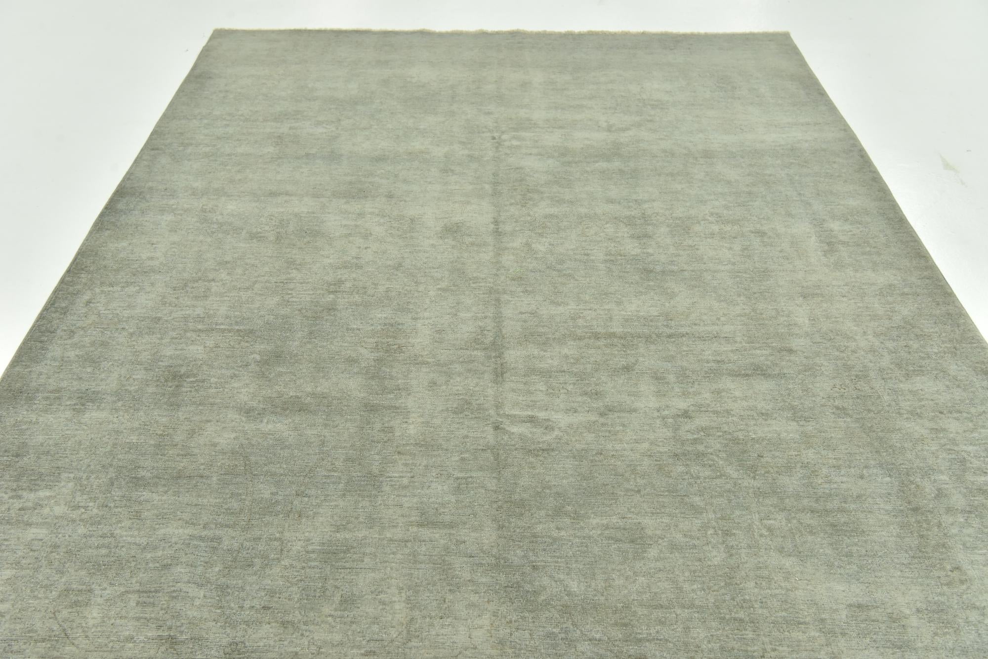 6' 8 x 9' 3 Hand Knotted Over-Dyed Ziegler Rug
