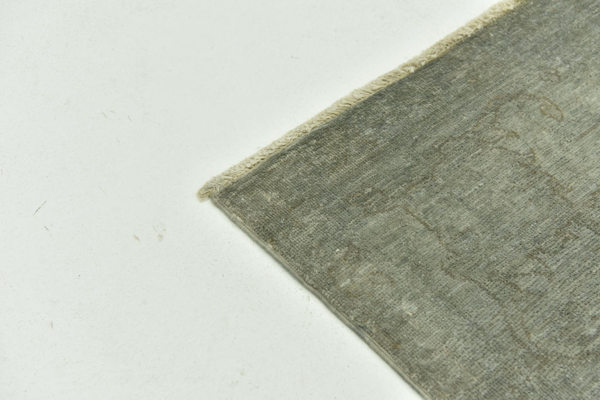 6' 8 x 9' 3 Hand Knotted Over-Dyed Ziegler Rug
