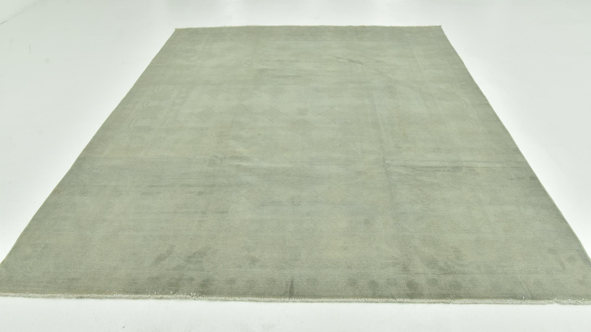 7' 7 x 10' Hand Knotted Over-Dyed Ziegler Rug