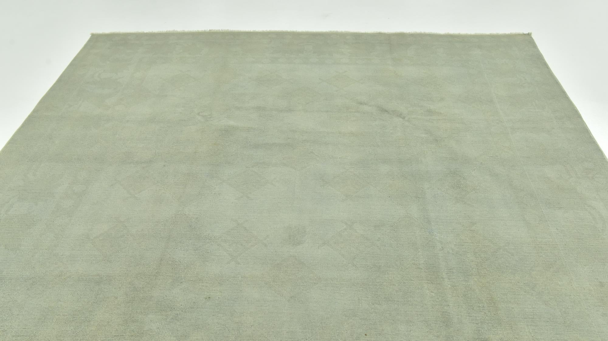 7' 7 x 10' Hand Knotted Over-Dyed Ziegler Rug