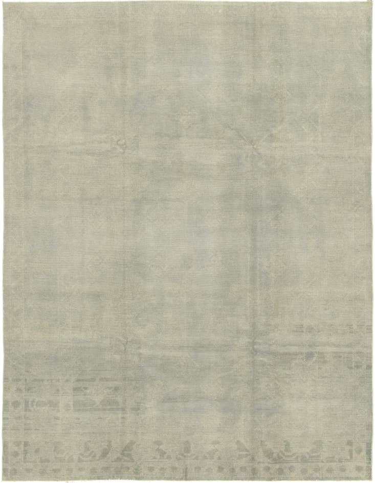 Detail image of 7' 7 x 10' Hand Knotted Over-Dyed Ziegler Rug