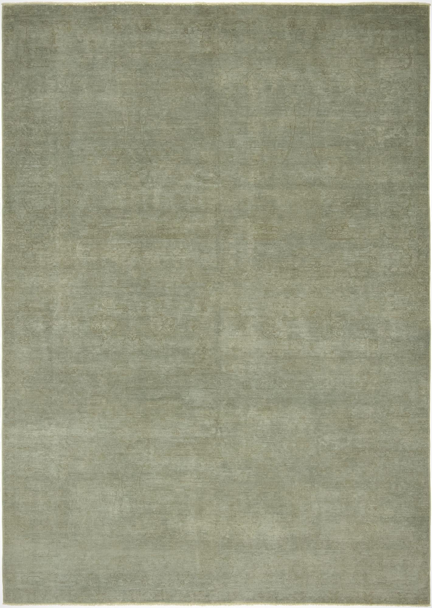 6' 8 x 9' 3  Hand Knotted Over-Dyed Ziegler Rug