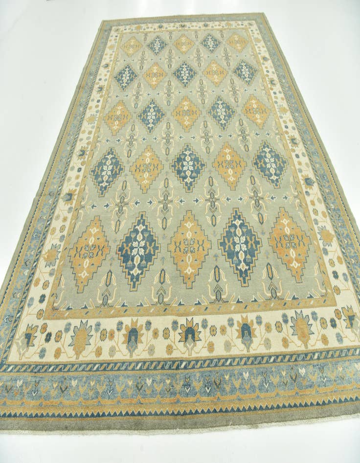 Detail image of 9' 4 x 12' 7 Hand Knotted Peshawar Ziegler Wool Rug