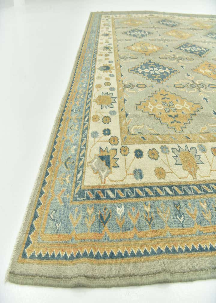 9' 4 x 12' 7 Hand Knotted Peshawar Ziegler Wool Rug