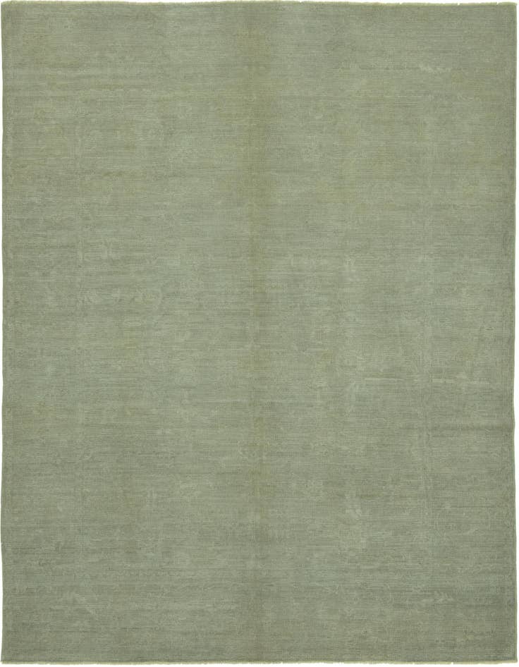Detail image of 8' 1 x 9' 5 Hand Knotted Peshawar Ziegler Wool Rug