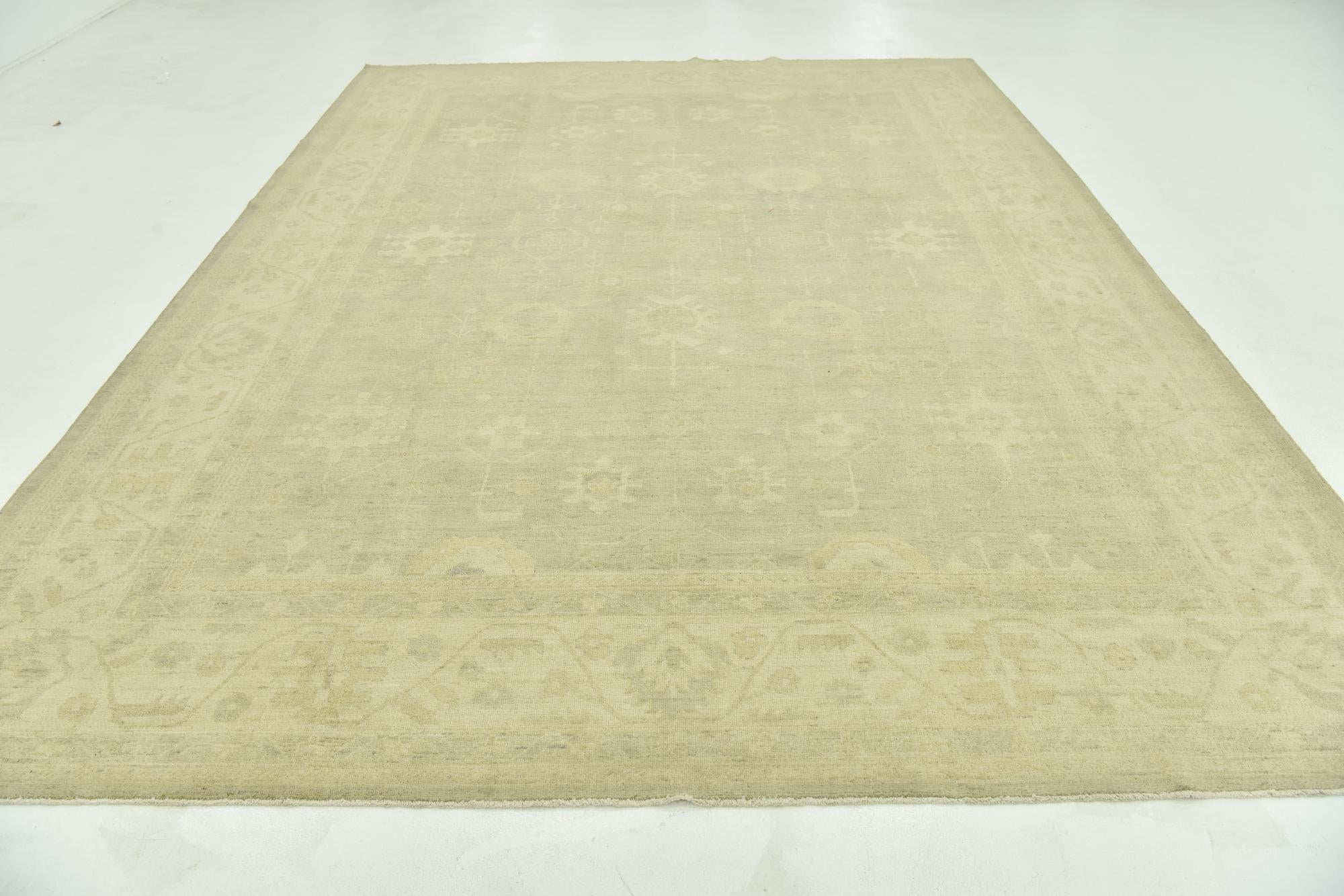 9' x 12' 3 Hand Knotted Peshawar Ziegler Rug