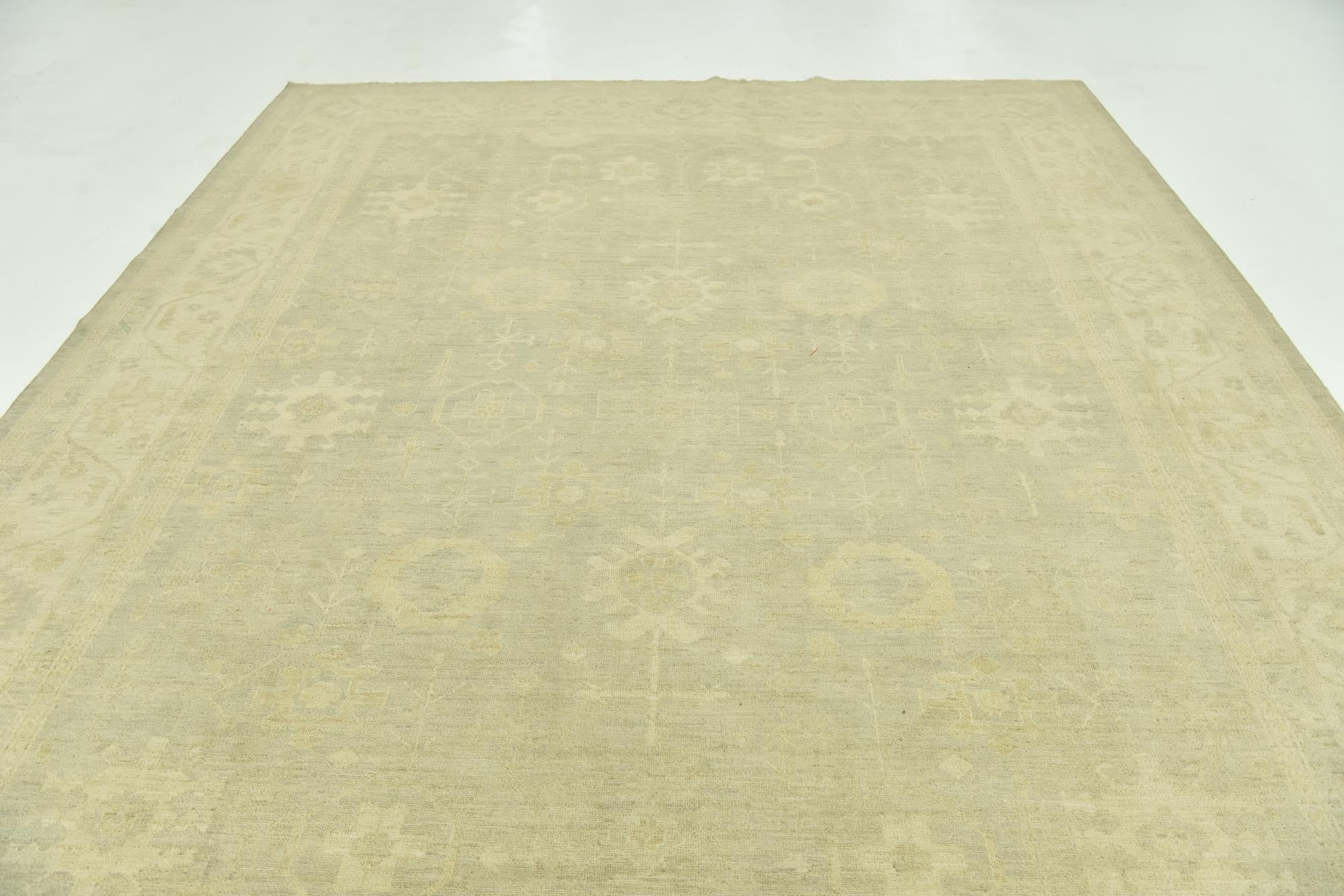9' x 12' 3 Hand Knotted Peshawar Ziegler Rug
