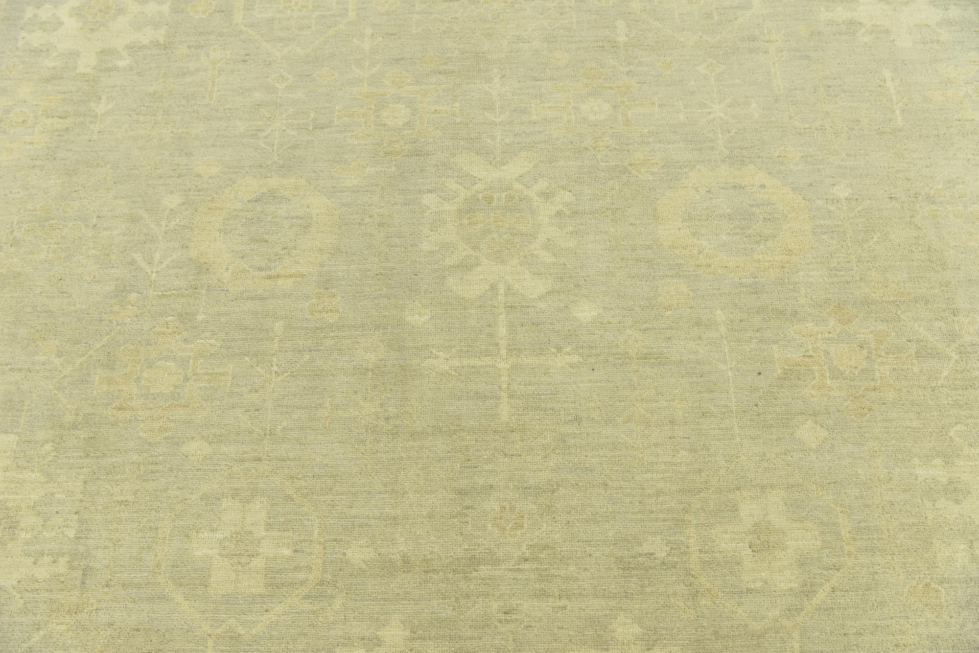 9' x 12' 3 Hand Knotted Peshawar Ziegler Rug