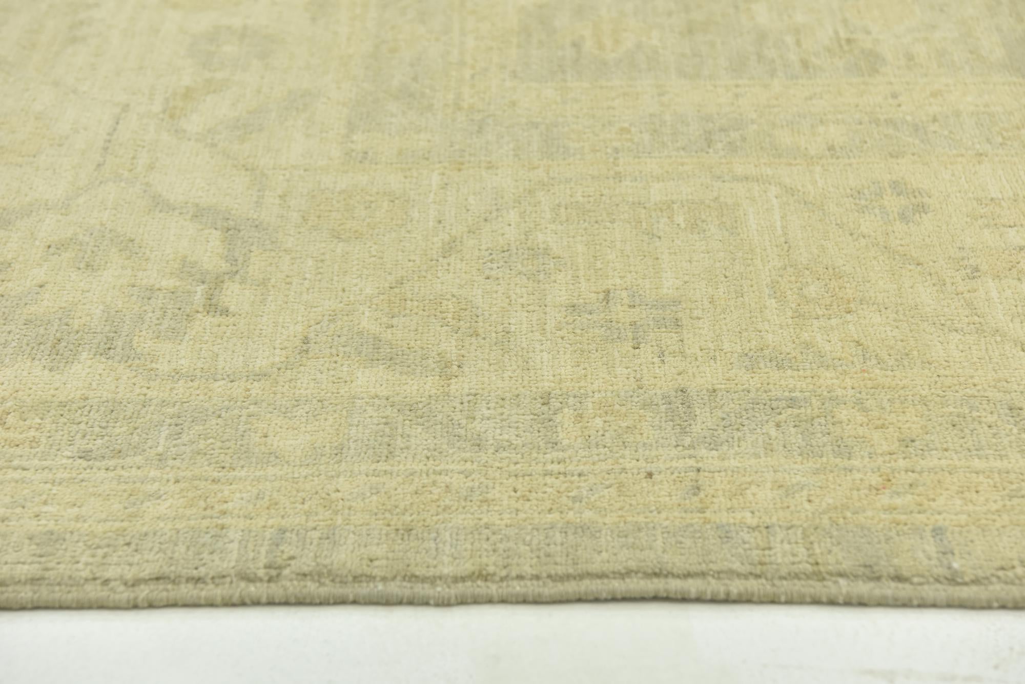 9' x 12' 3 Hand Knotted Peshawar Ziegler Rug