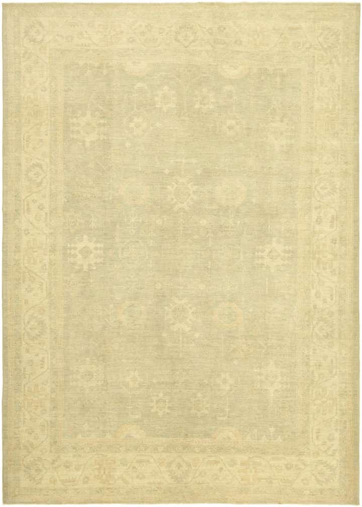 9' x 12' 3 Hand Knotted Peshawar Ziegler Rug