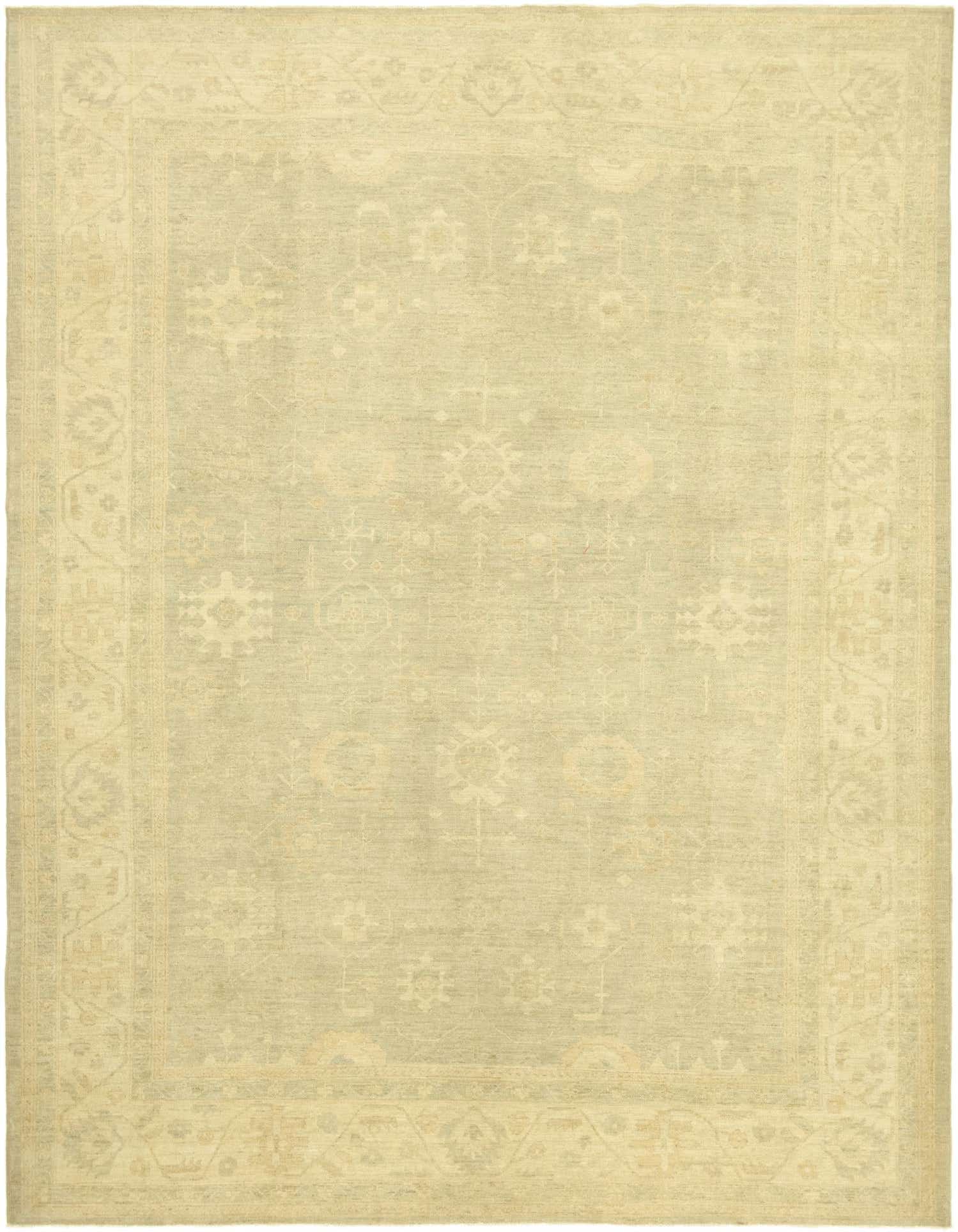 9' x 12' 3 Hand Knotted Peshawar Ziegler Rug