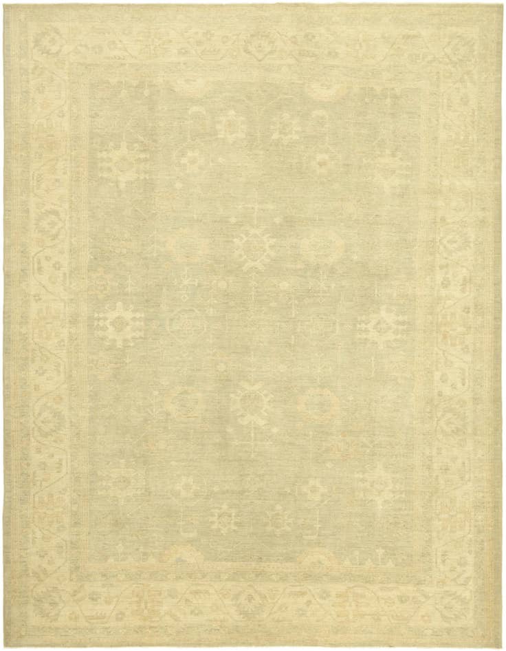 Detail image of 9' x 12' 3 Hand Knotted Peshawar Ziegler Rug