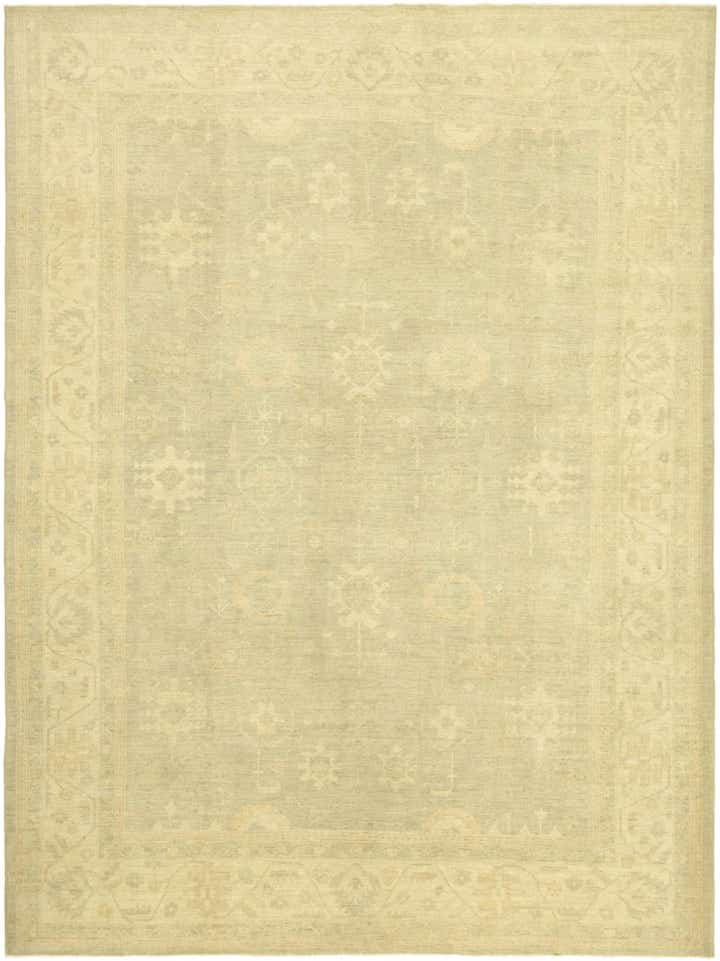 9' x 12' 3 Hand Knotted Peshawar Ziegler Rug